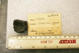 Pyrolusite crystals in massive