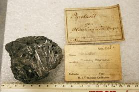 Pyrolusite crystals