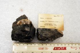 Columbite, large crystal sections